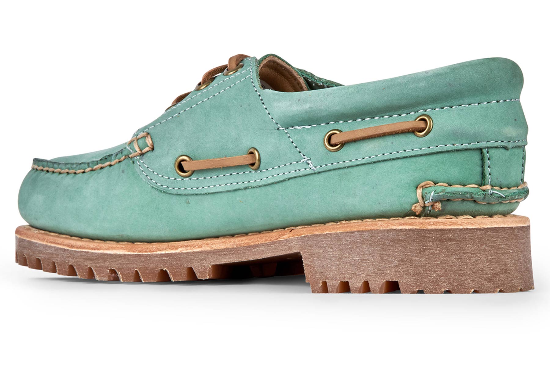 Timberland Authentic 3 Eye Lug - Medium Green Nubuck