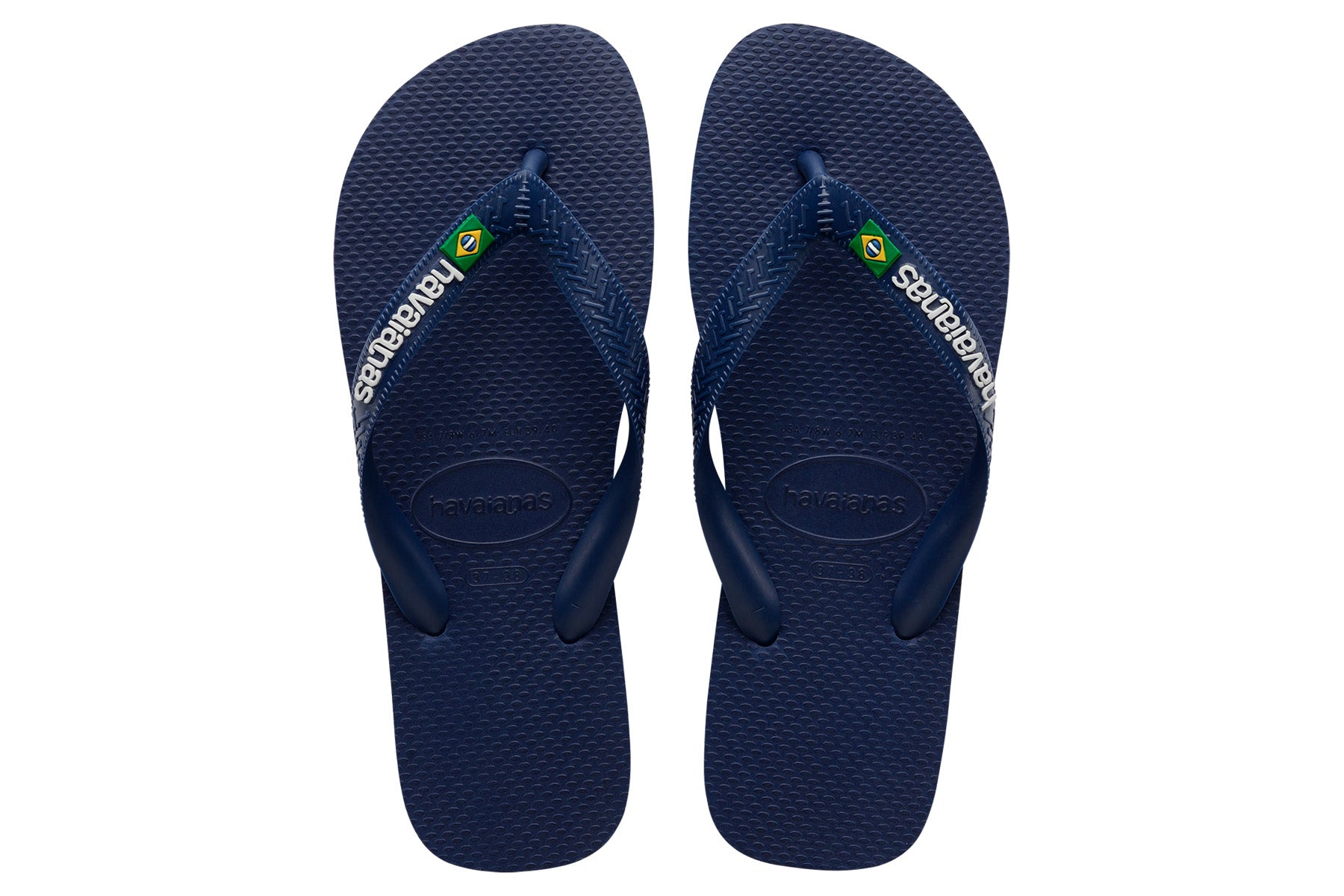 Havaianas Brasil Logo - Navy Blue