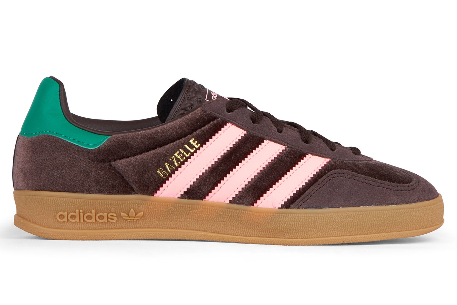 Adidas Gazelle Indoor - Dark Brown/Glow Pink