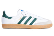 Adidas Samba OG C (Kids) - FTWR White/Core Green/Gum