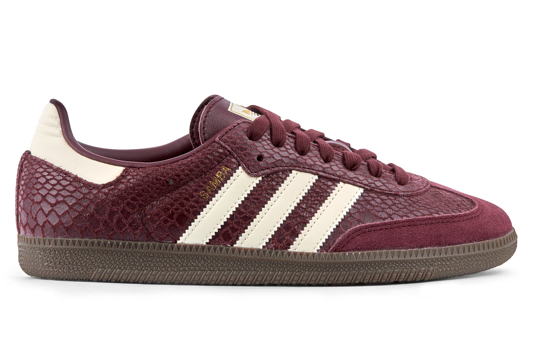 Adidas Samba OG W | Maroon/Cream White/Gold Metallic Shoe Chapter Adidas Samba OG W | Maroon/Cream White/Gold Metallic Shoe Chapter