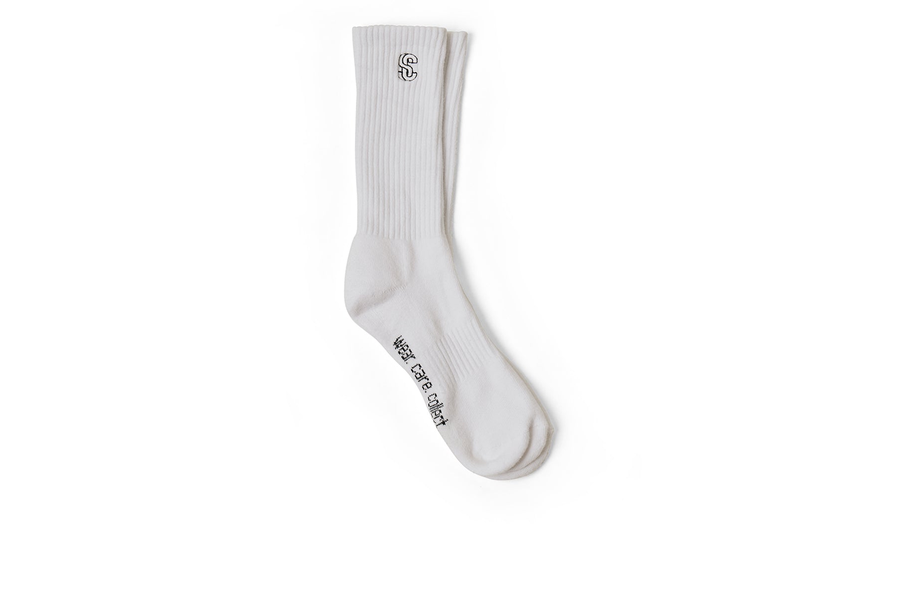 SC Logo Socks - White/Black