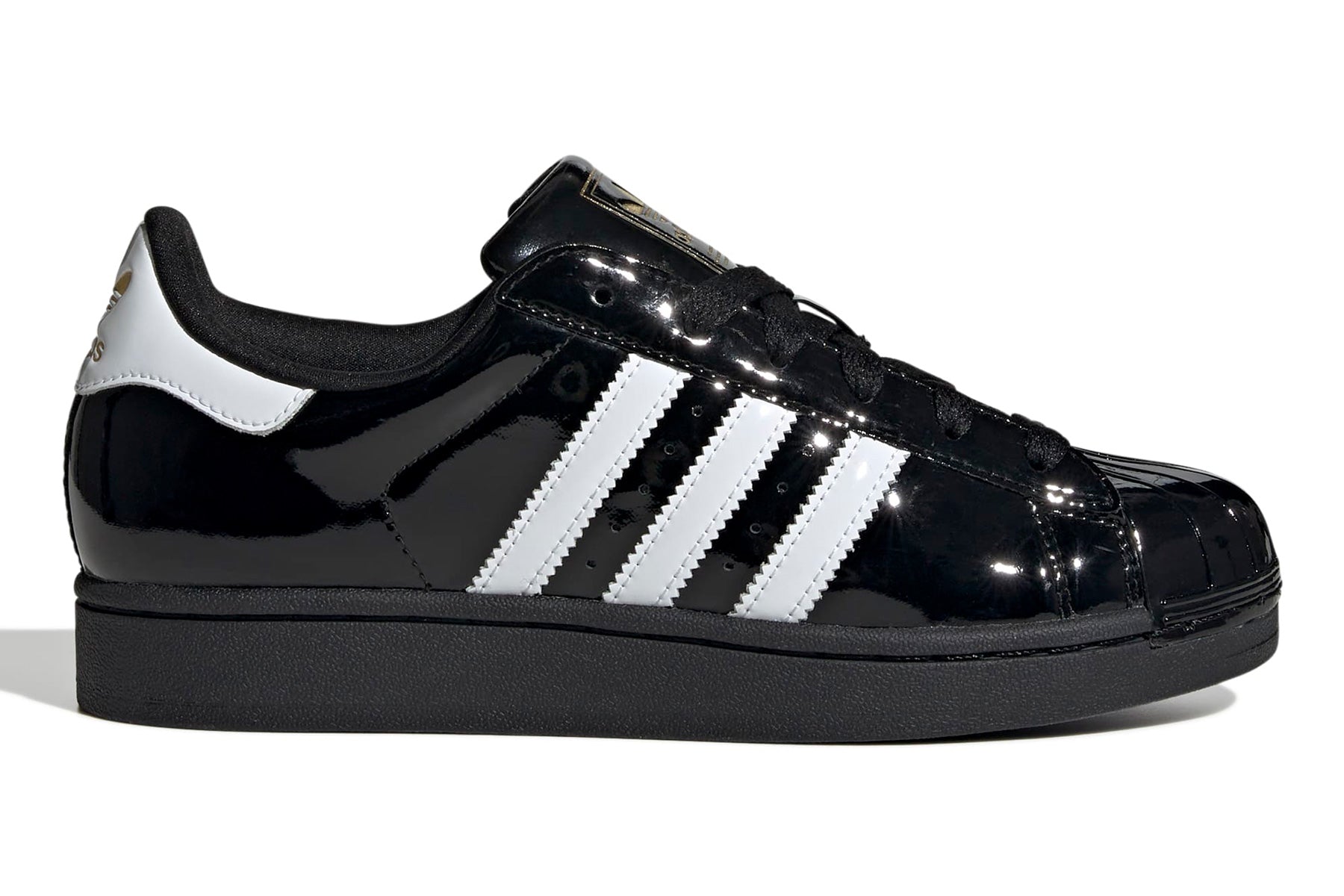Adidas Superstar 2 W "Patent" - Core Black/FTW White/Gold Metallic