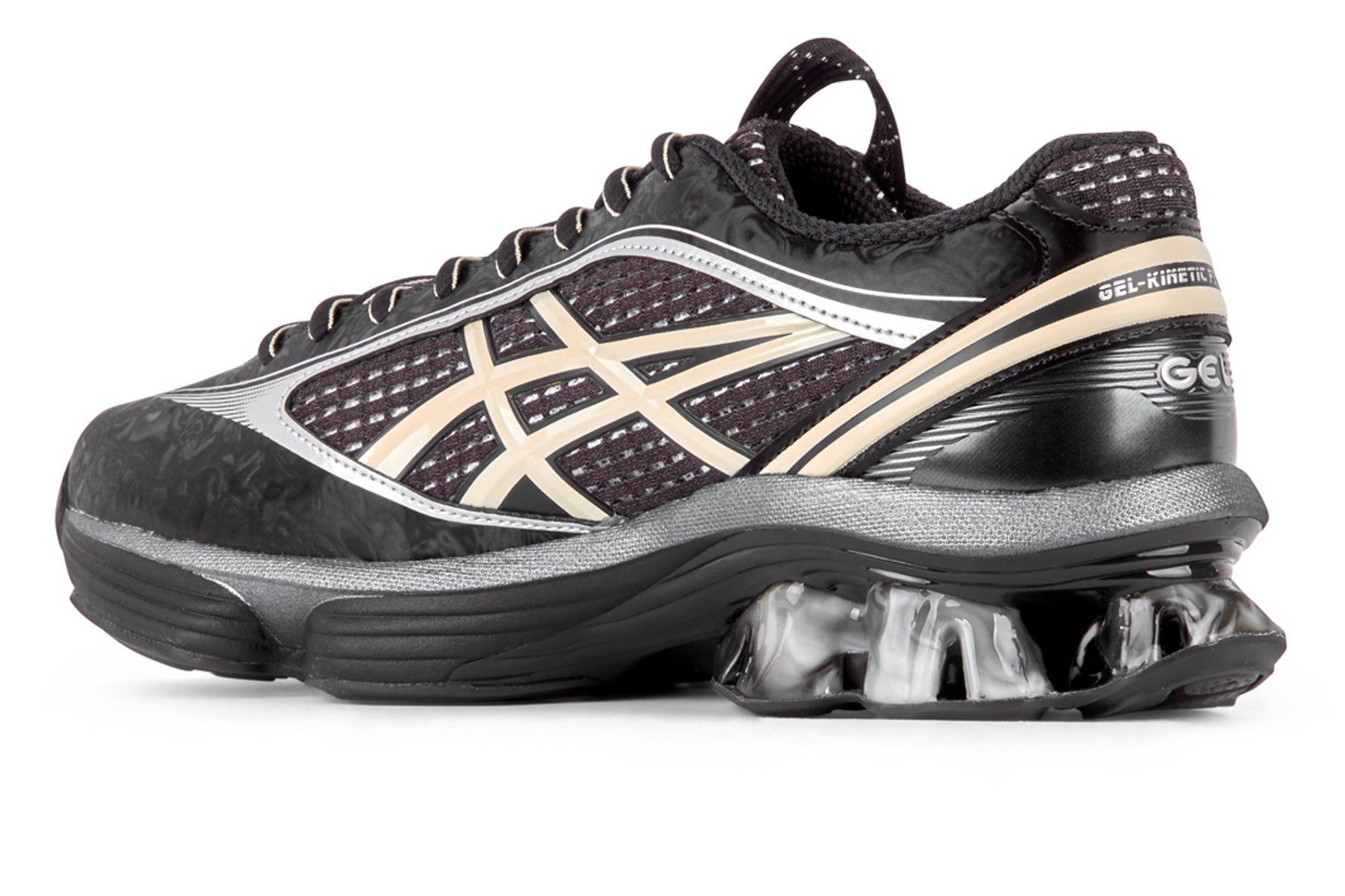 Asics US6 S Gel Kinetic Fluent - Black/Vanilla