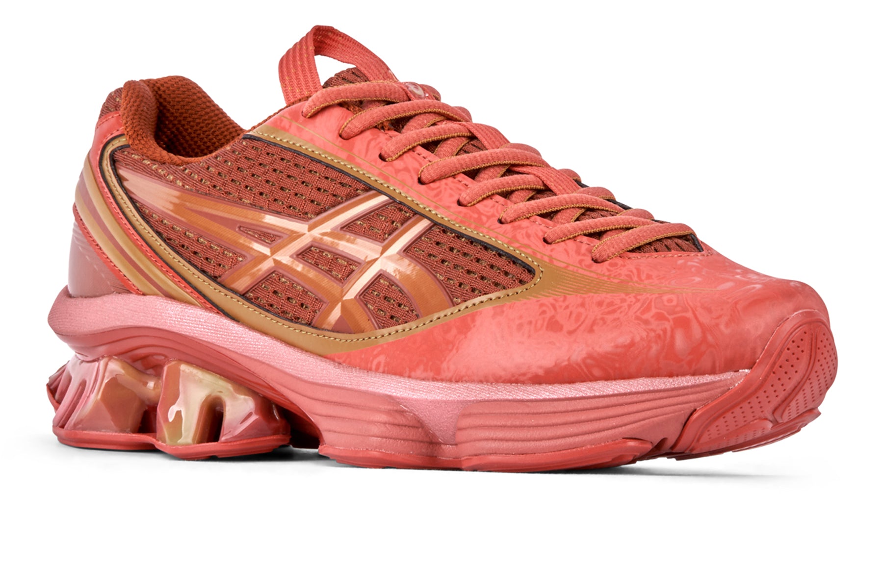 Asics US6 S Gel Kinetic Fluent - Cayenne/Copperhead