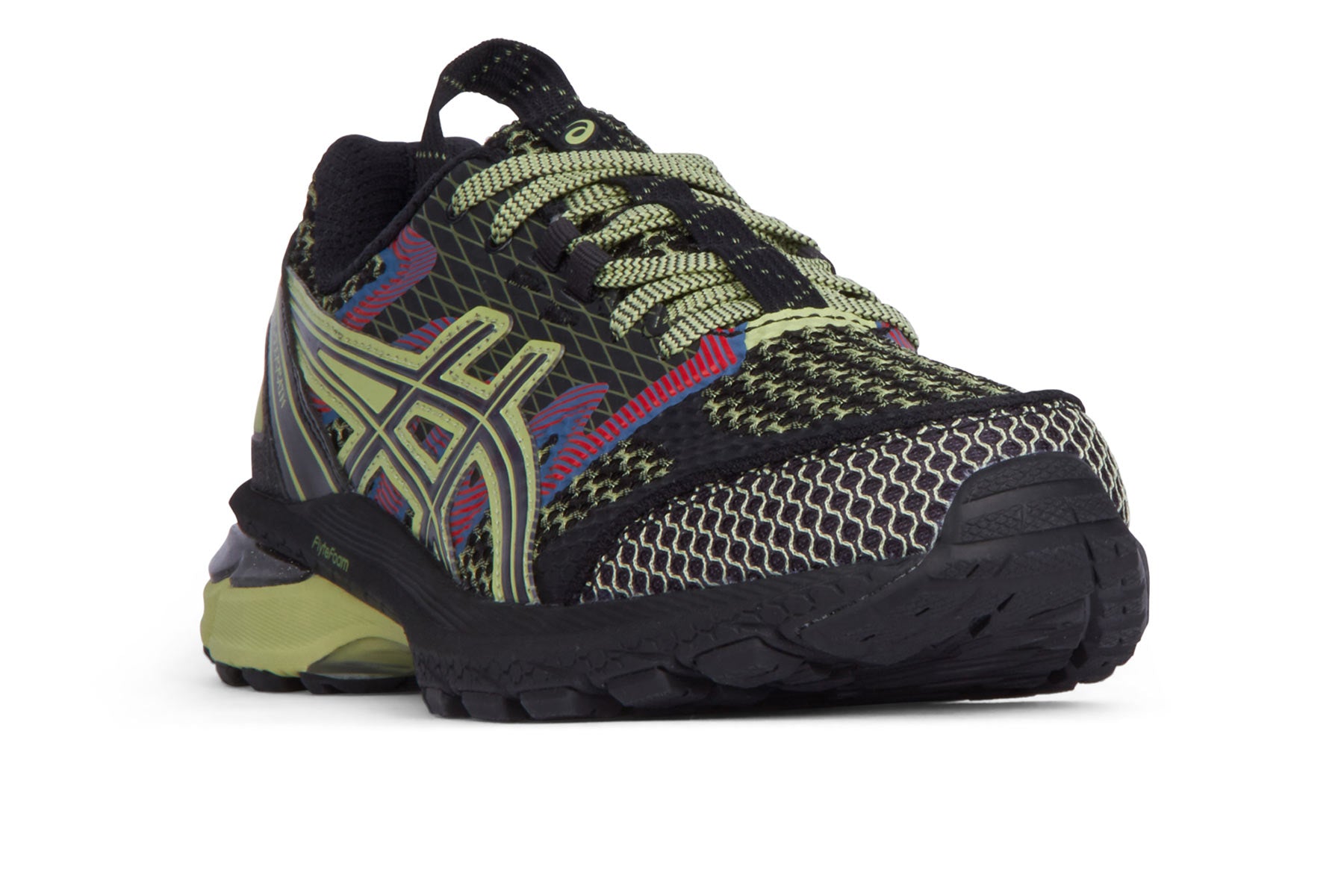 Asics US4 S Gel Terrain - Black/Neon Lime