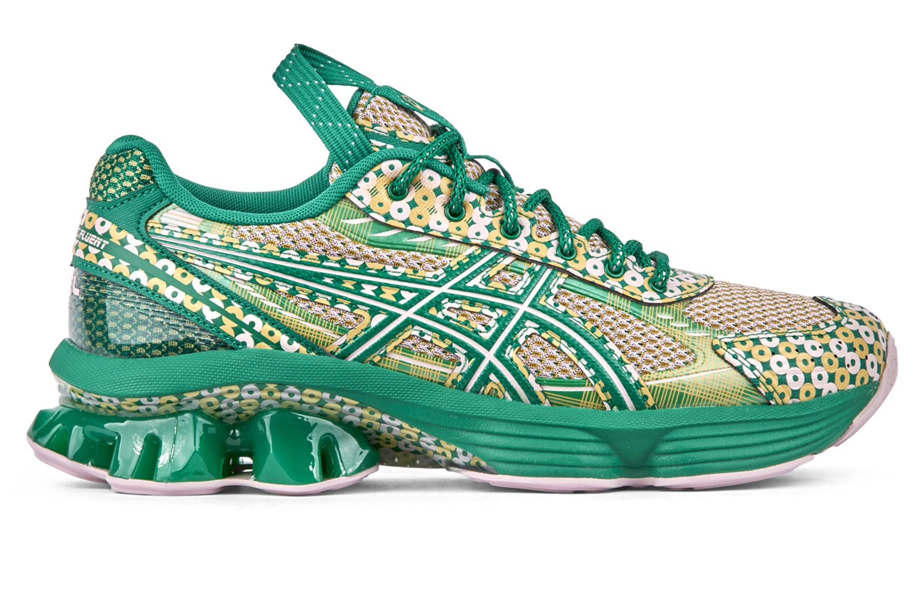 Asics US7 S Gel Kinetic Fluent - Watershed Rose/Kale