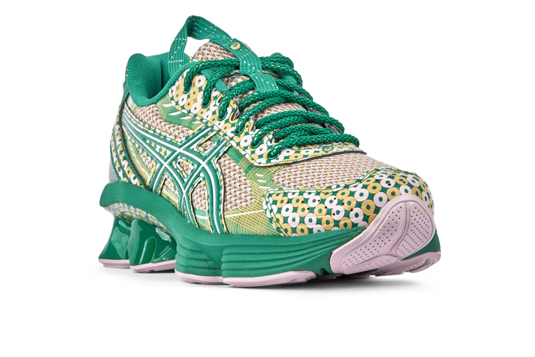 Asics US7 S Gel Kinetic Fluent - Watershed Rose/Kale