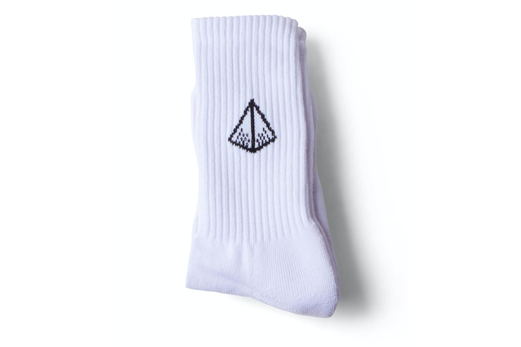 SC Diamond Crew Socks (1 Pack) - White / Black