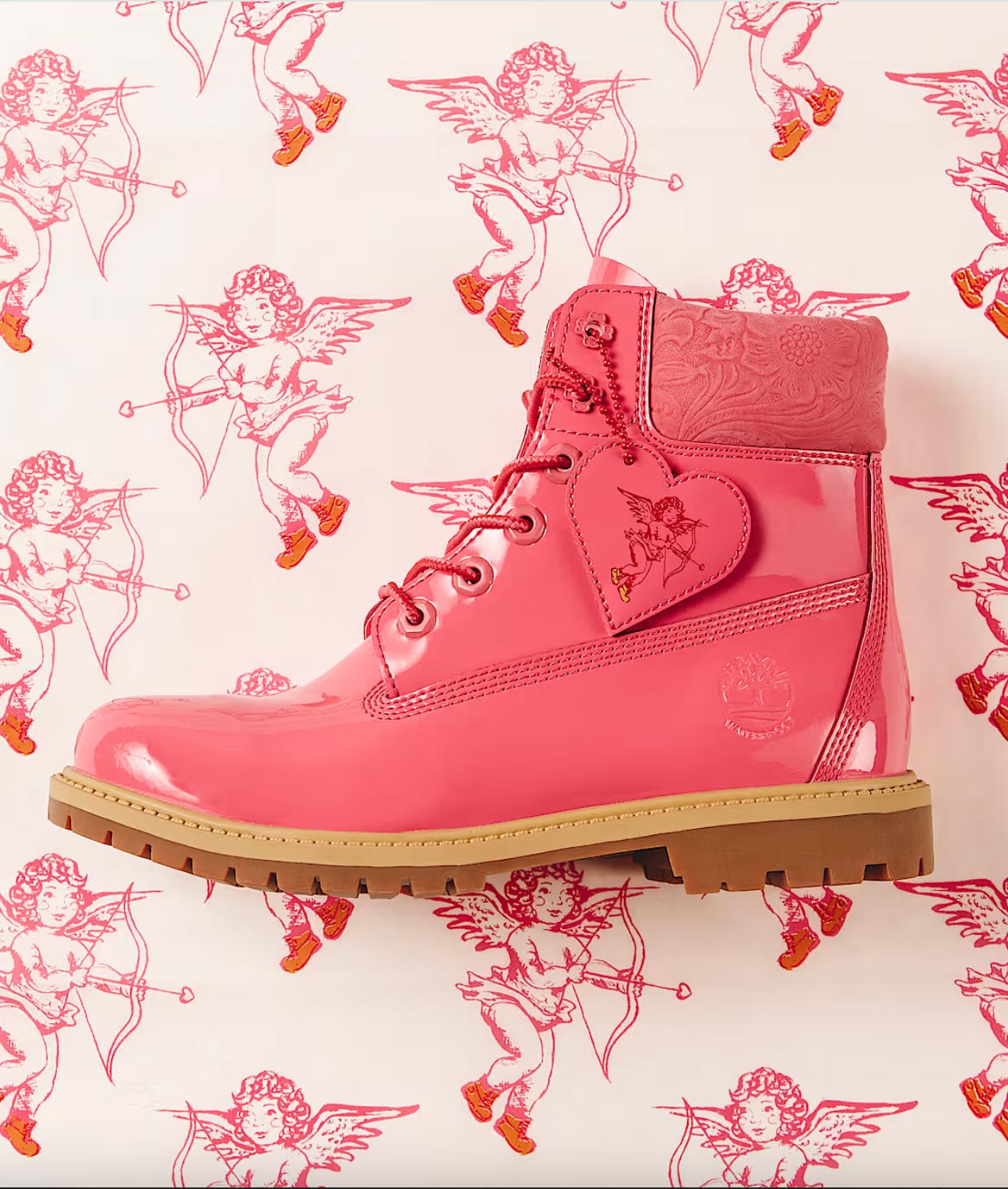 Timberland 6 Inch Boot - BR Pink Patent Leather