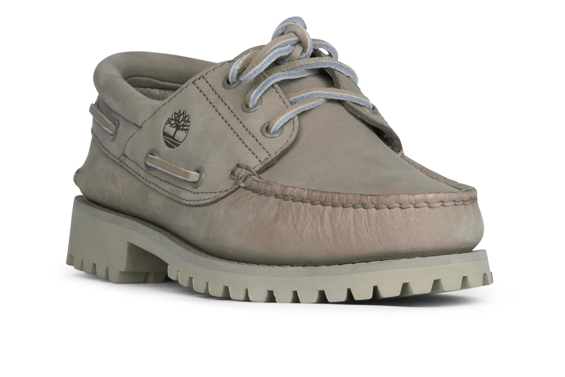Timberland Authentics Lace Up Boat Shoe - Light Taupe