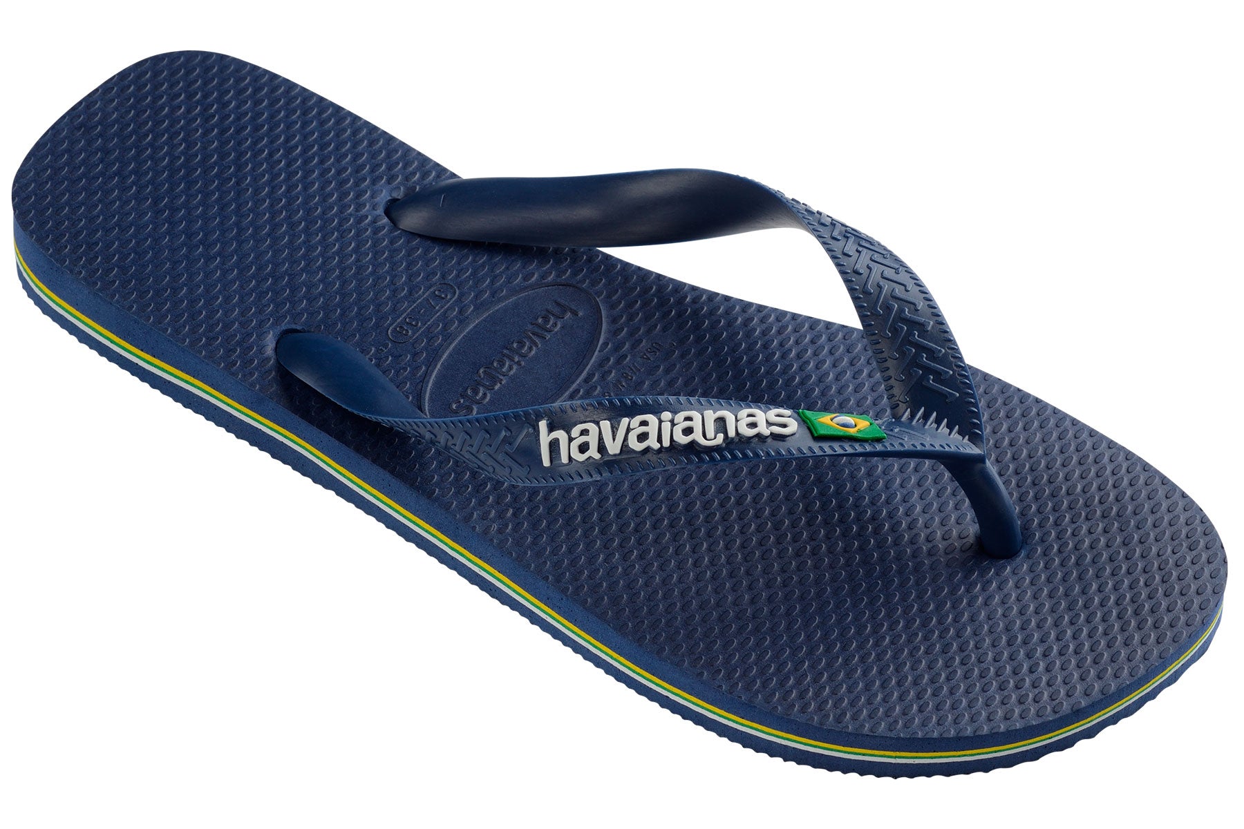 Havaianas Brasil Logo (Kids) - Navy Blue