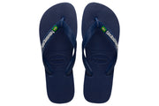 Havaianas Brasil Logo (Kids) - Navy Blue
