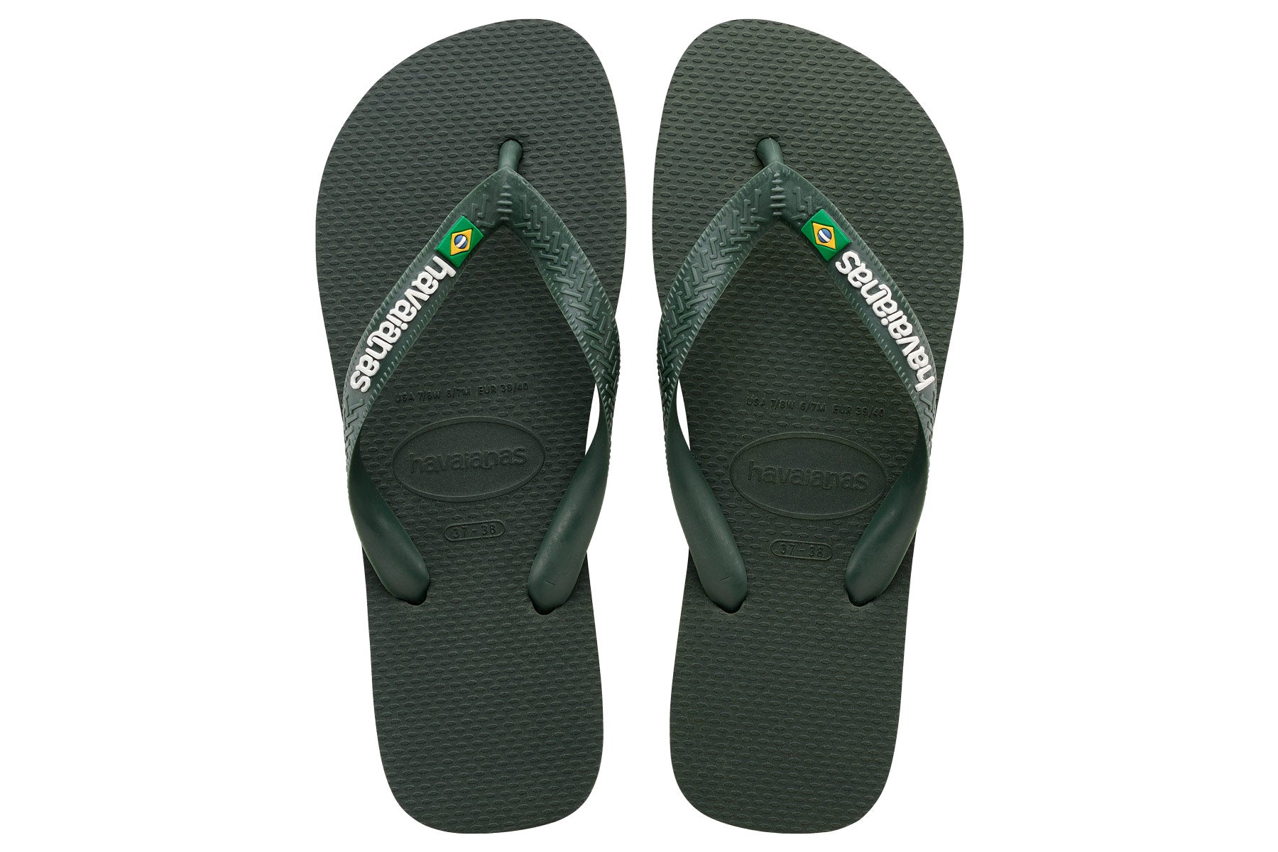 Havaianas Brasil Logo - Green Olive