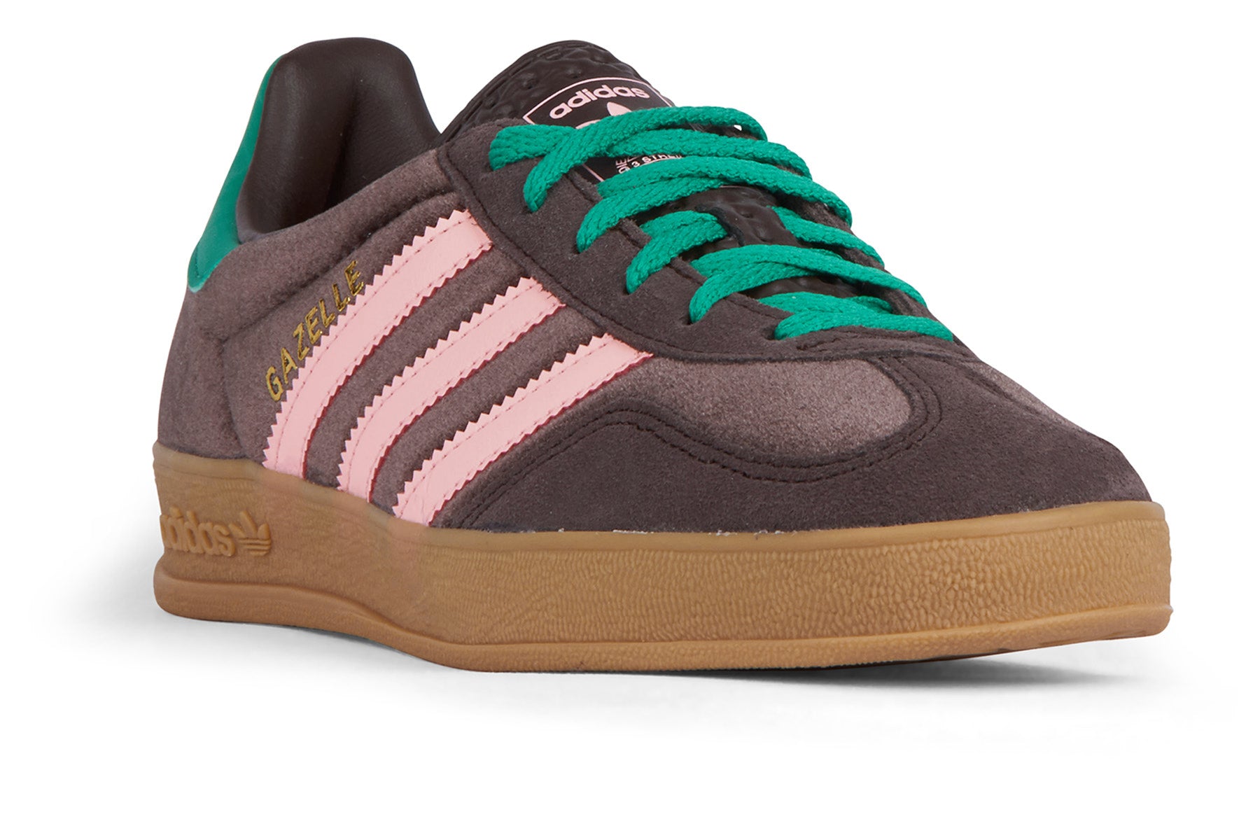 Adidas Gazelle Indoor - Dark Brown/Glow Pink