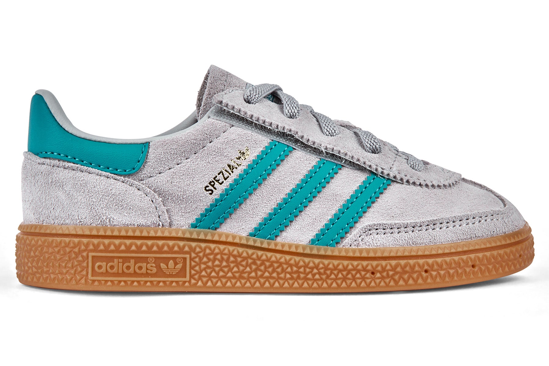 Adidas Handball Spezial CF EL (Infants) - Grey Two/Pure Teal/Gum