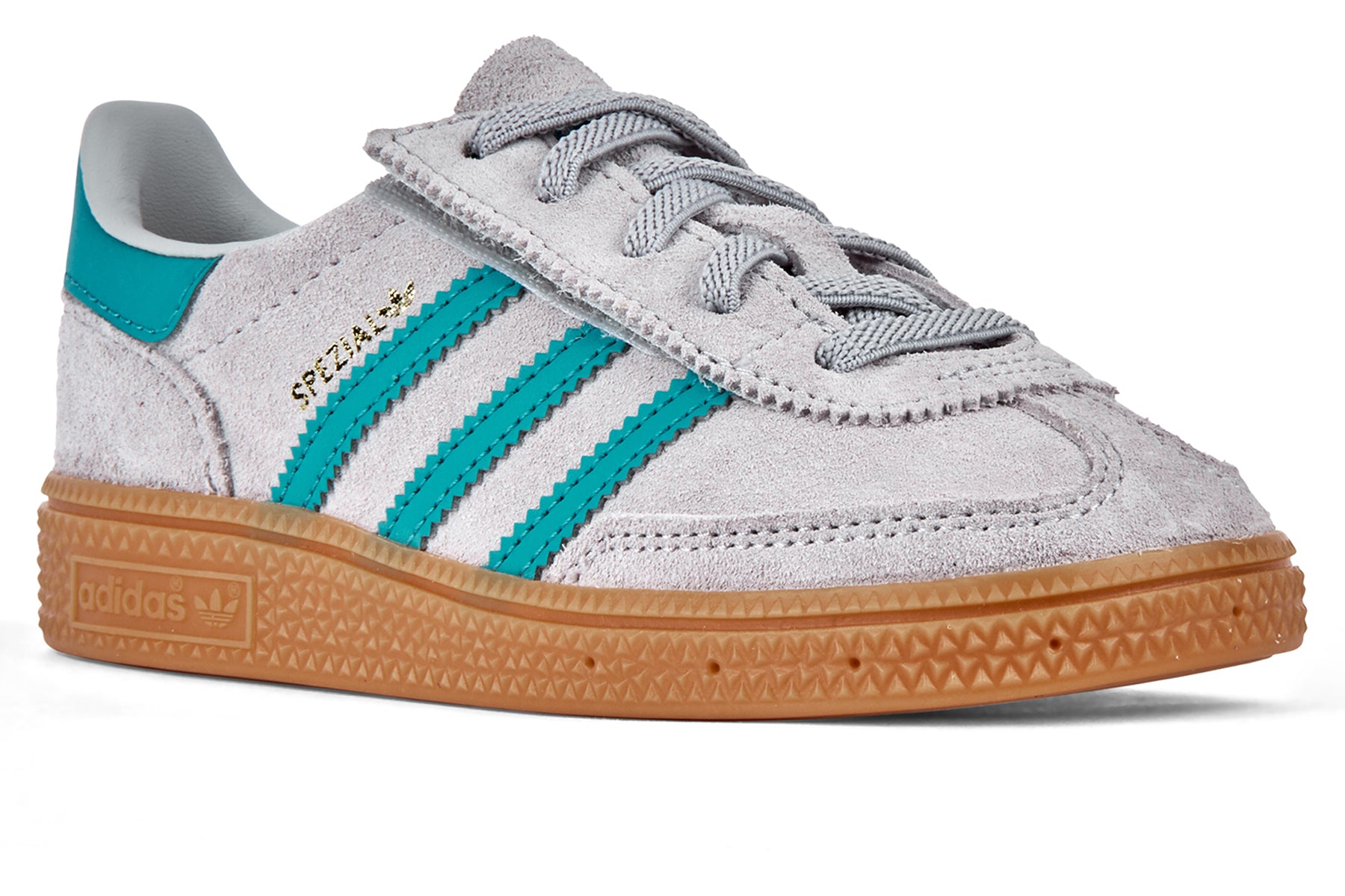 Adidas Handball Spezial CF EL (Infants) - Grey Two/Pure Teal/Gum