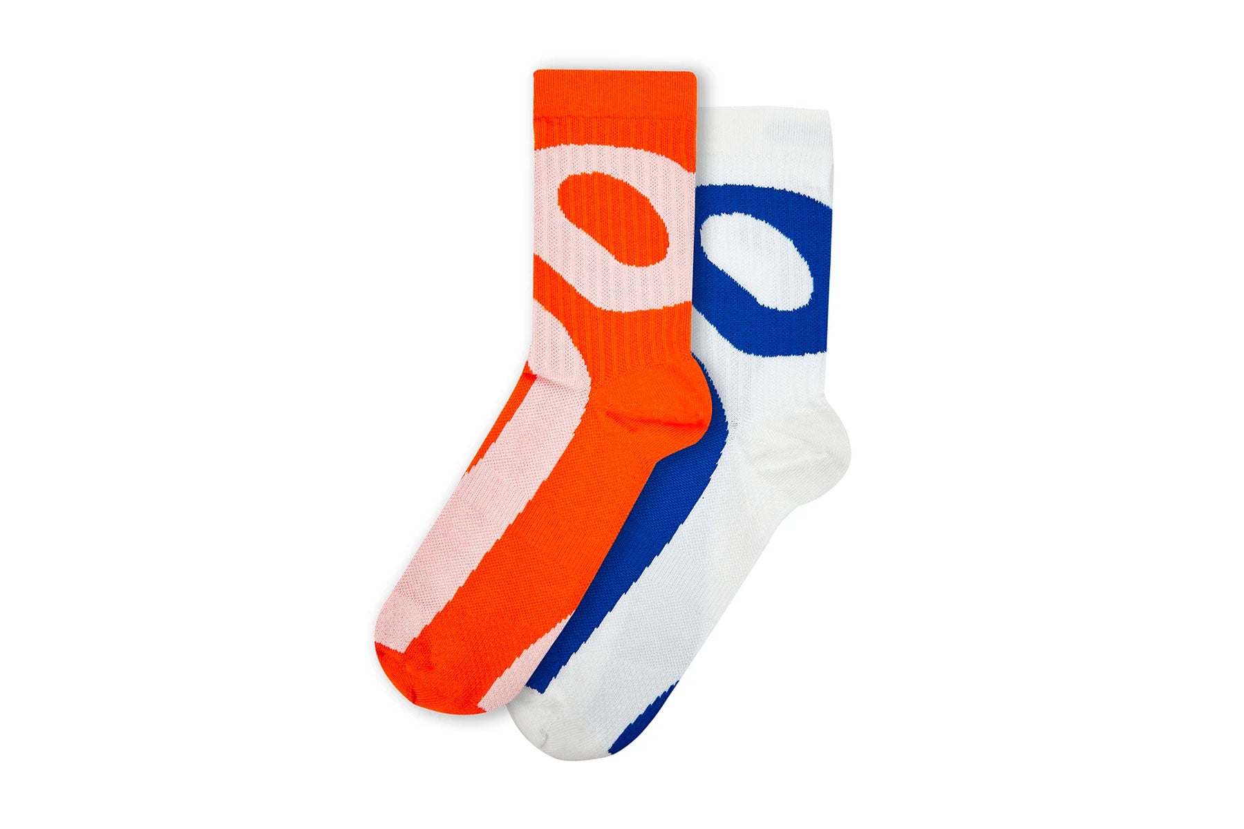 On - Liquid Logo Sock High 2P Unisex Ivory/Flame