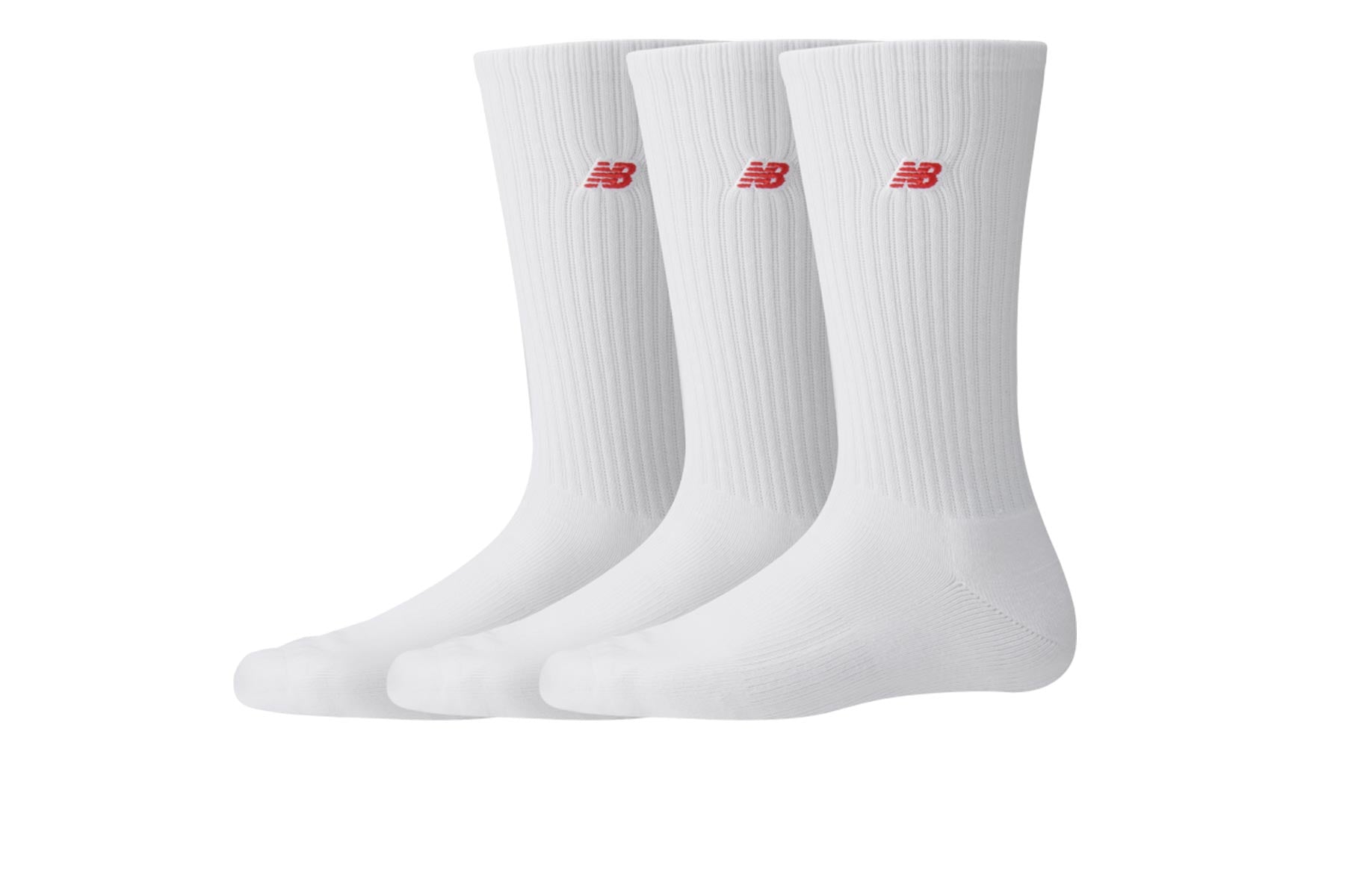 New Balance Patch Crew Socks (3 Pack) - White