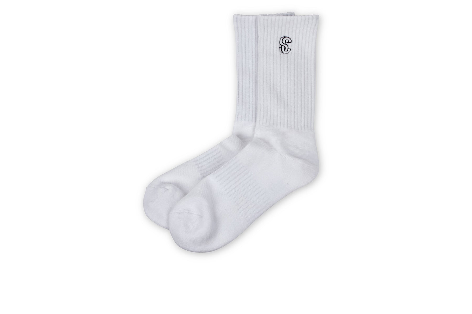 SC Logo Socks - White/Black