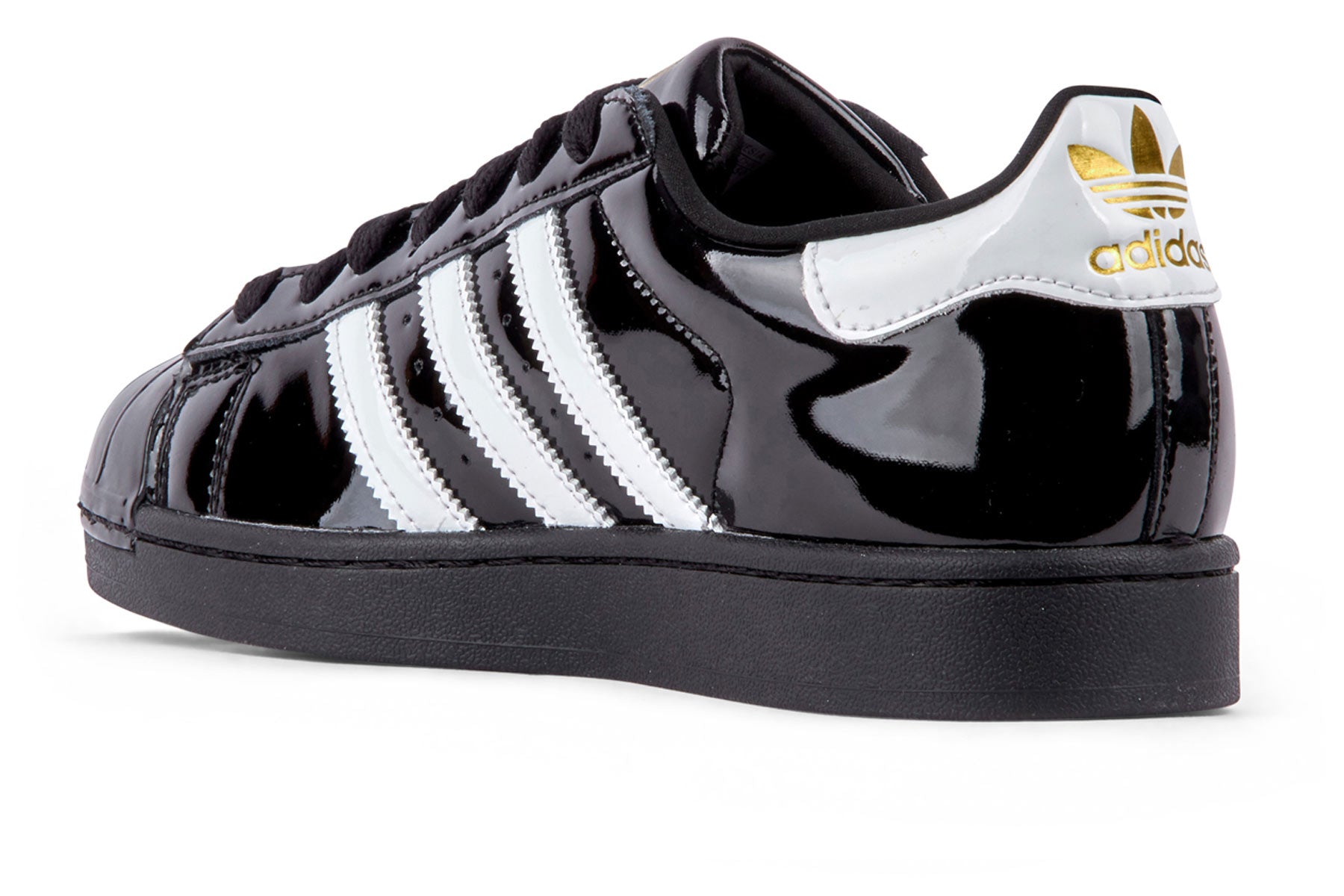 Adidas Superstar 2 W "Patent" - Core Black/FTW White/Gold Metallic