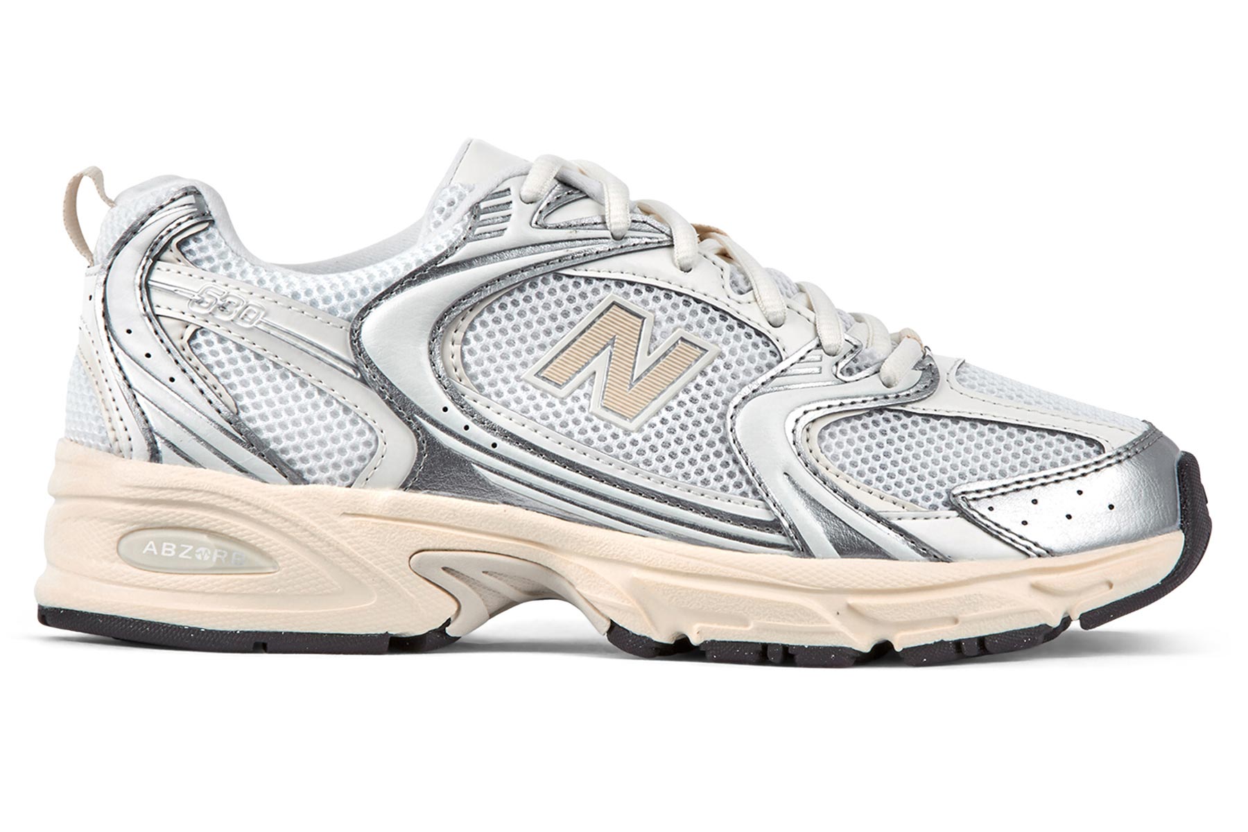 New Balance U530ESB - Silver Metallic/Linen