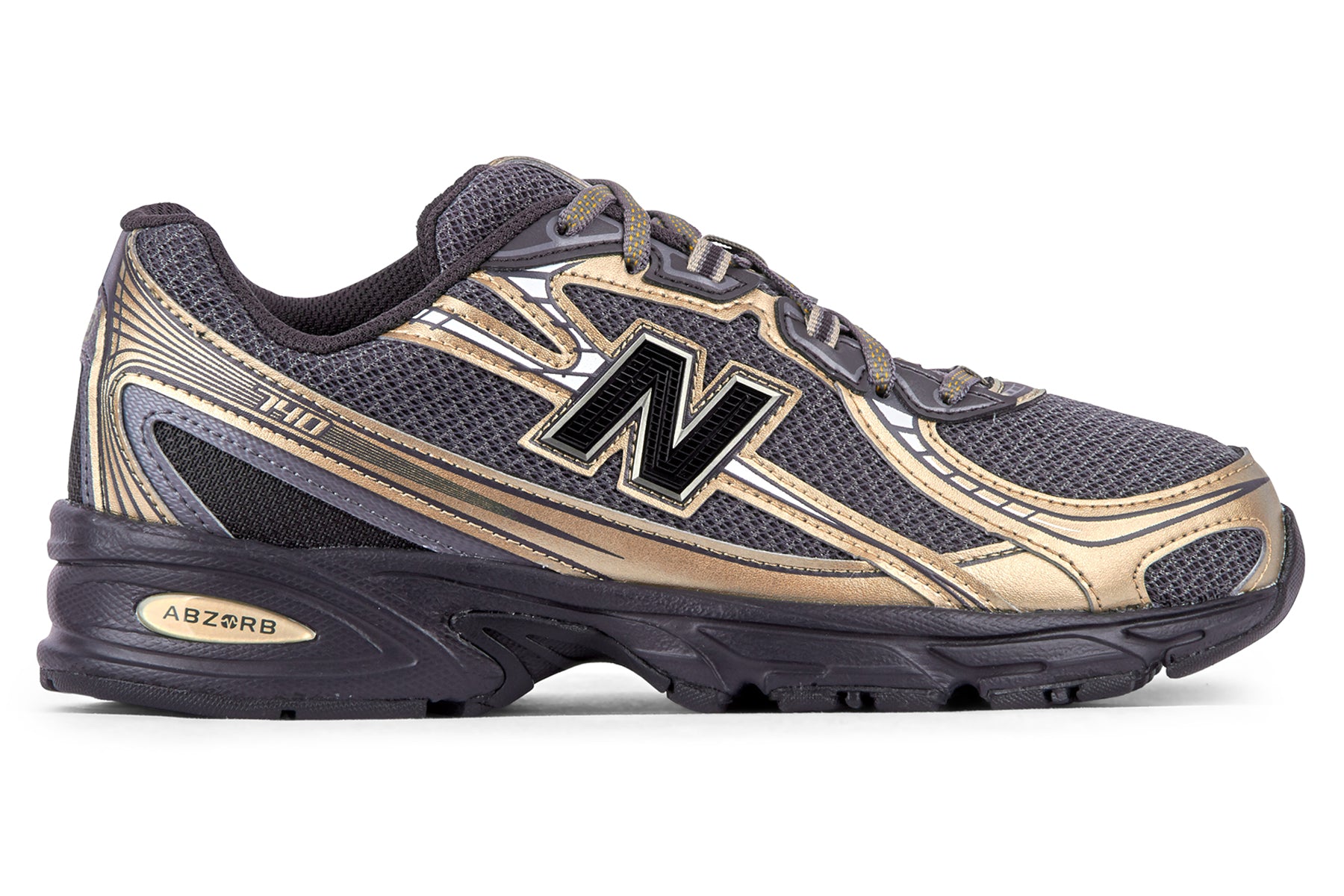 New Balance U740BD2 - Black/Black Cement