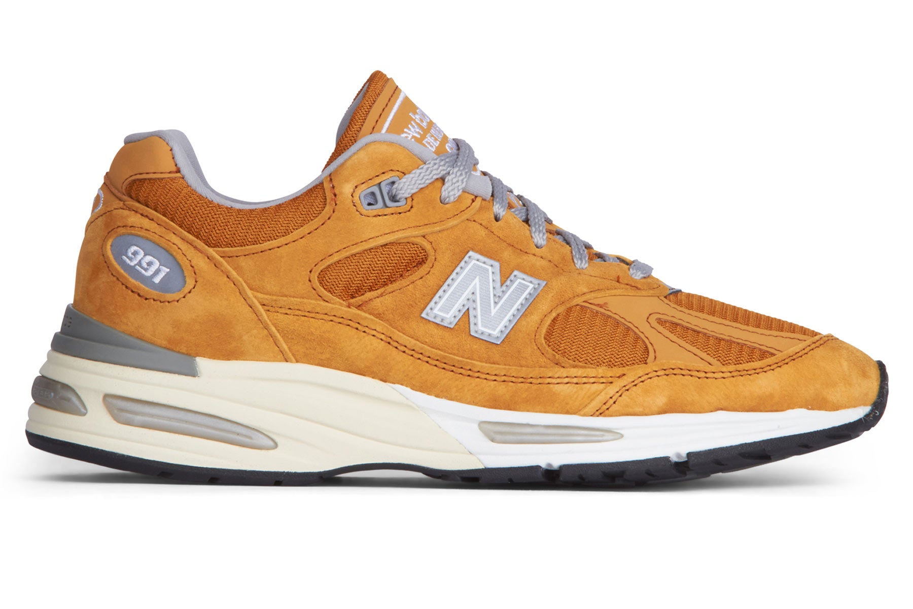 New balance 991 on sale orange