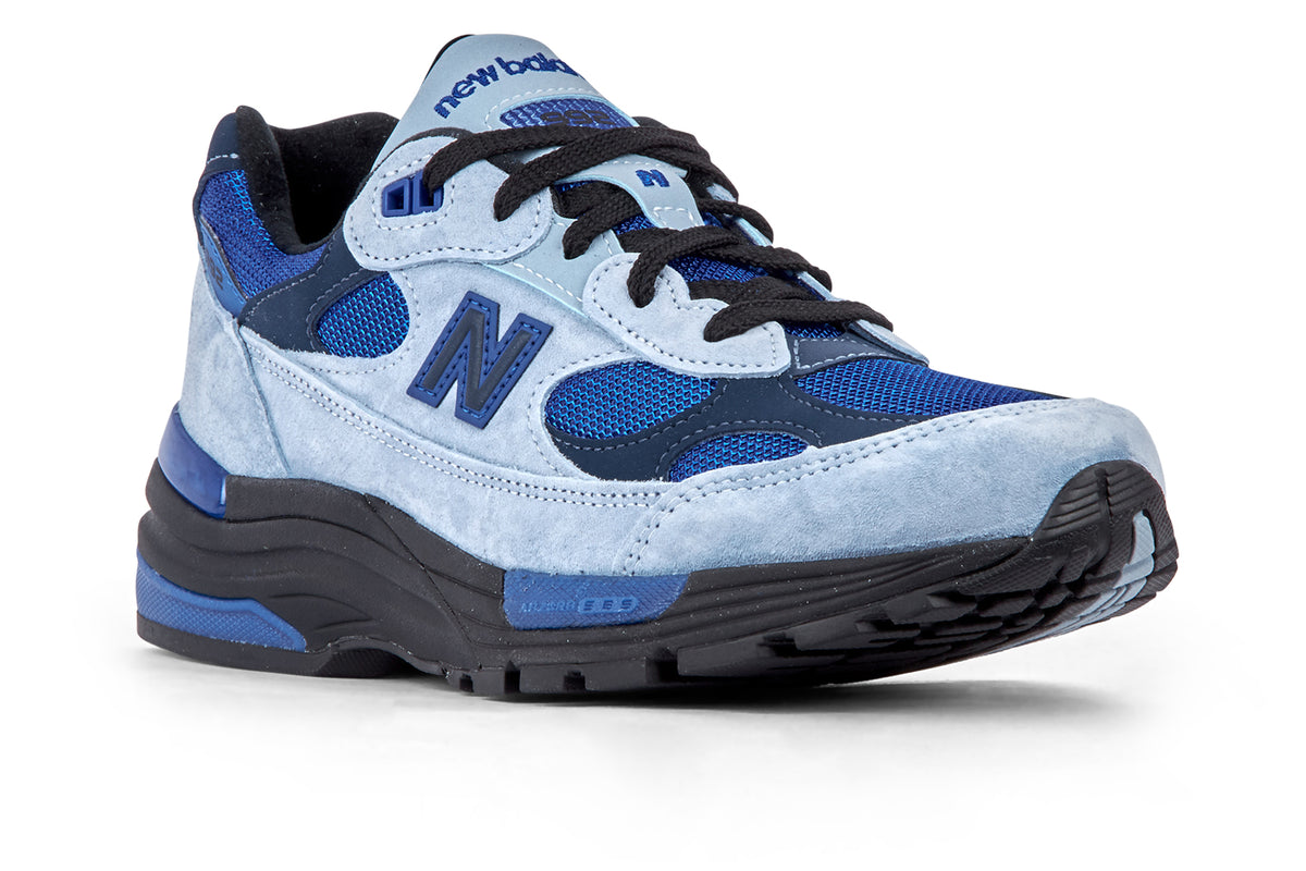 New Balance U992AR - Light Arctic Grey/Black/Blue Gemstone