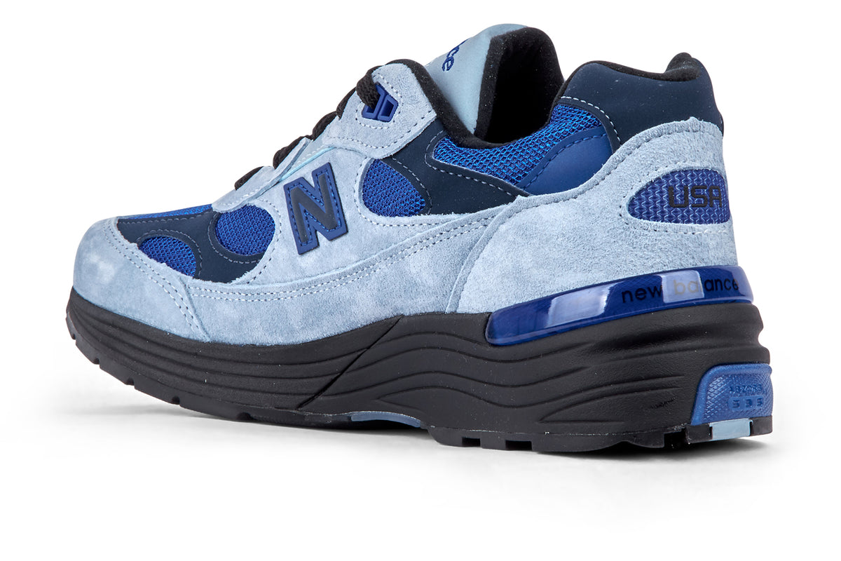 New Balance U992AR - Light Arctic Grey/Black/Blue Gemstone