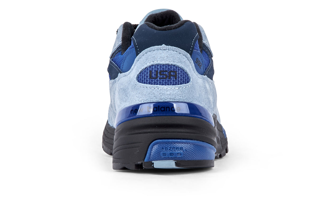 New Balance U992AR - Light Arctic Grey/Black/Blue Gemstone