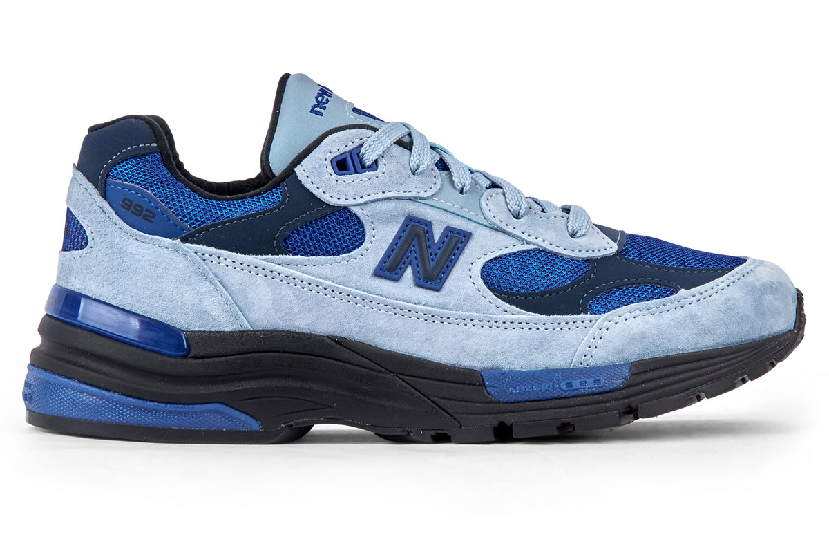 New Balance U992AR - Light Arctic Grey/Black/Blue Gemstone