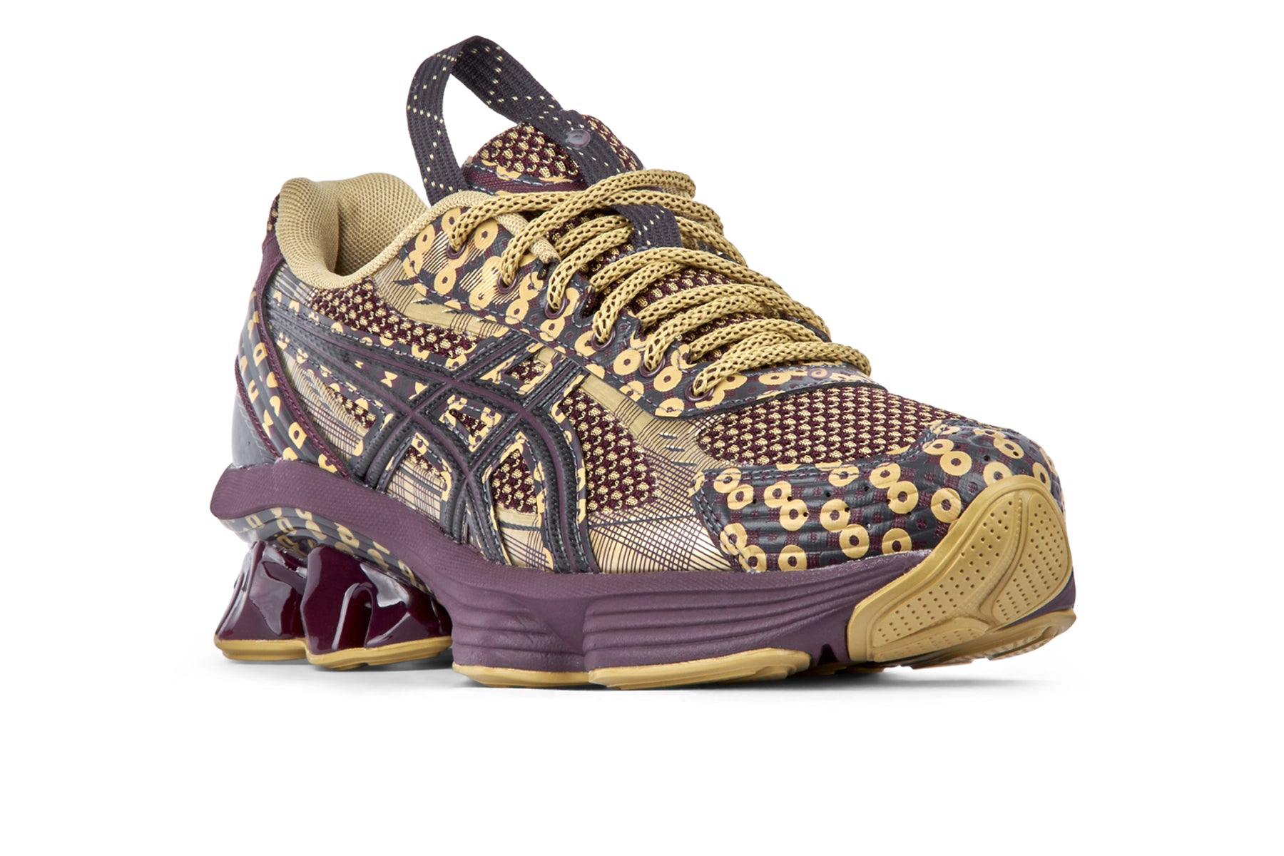 Asics US7 S Gel Kinetic Fluent - Beniimo Purple/Lemongrass