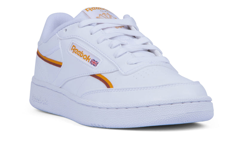 Club C 85 Vegan White Collegiate Gold Sneakers Reebok | Shoe Chapter