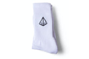 SC Diamond Crew Socks (1 Pack) - White / Black