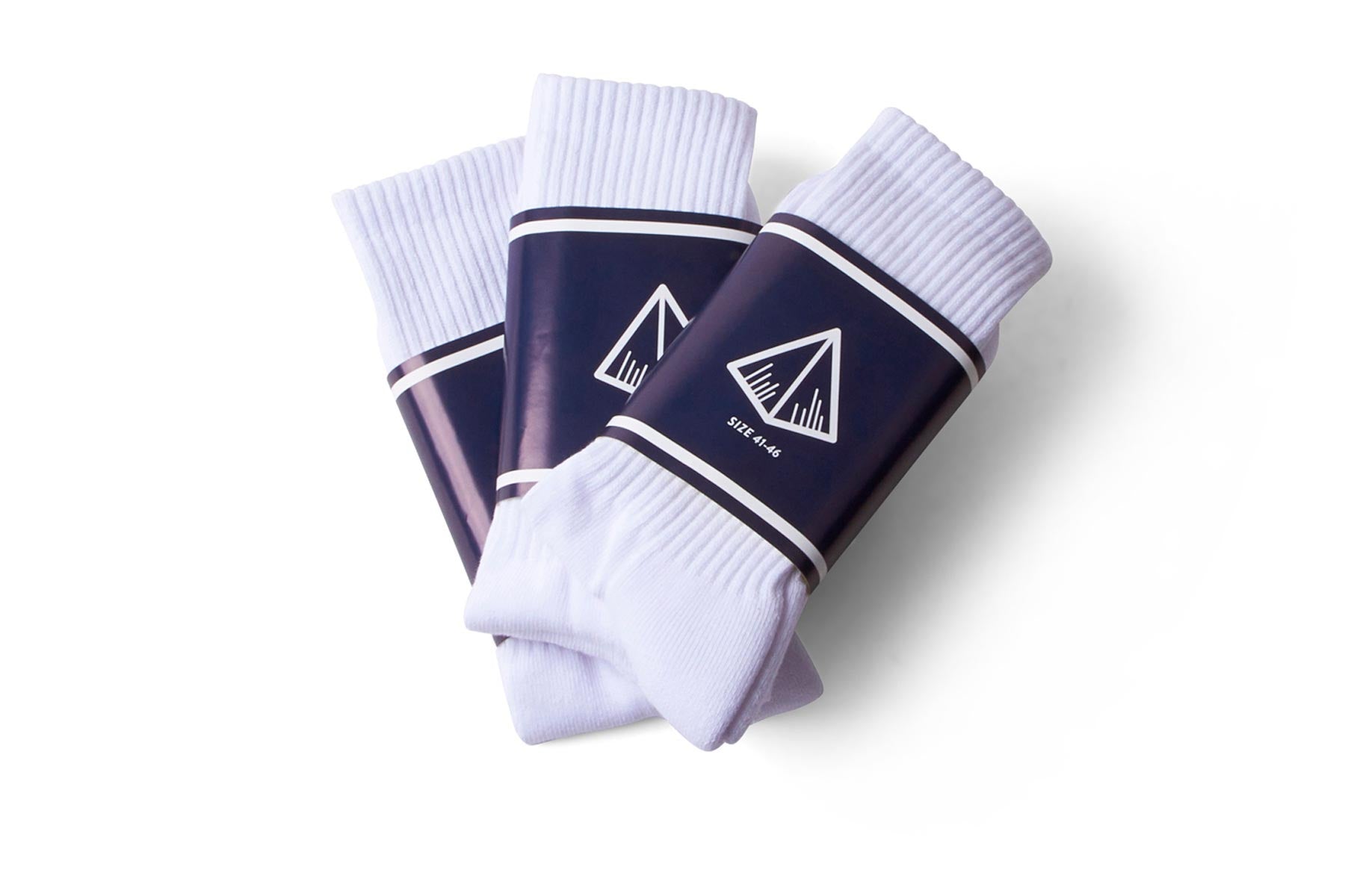 SC Fam Crew Socks (3 Pack) - White / Black