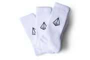 SC Diamond Crew Socks (3 Pack) - White/Black